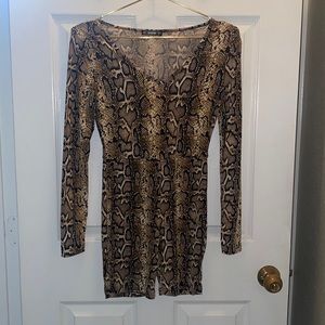 Snake print jumpsuit